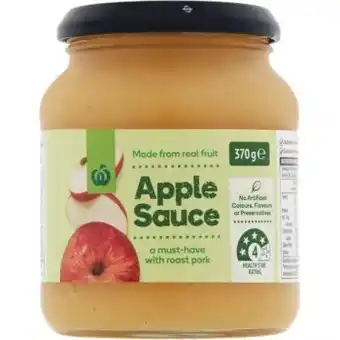 Woolworths Woolworths apple sauce 370g offer