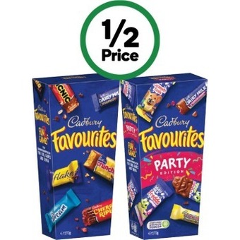 Woolworths Cadbury favourites 570g offer