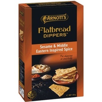 Woolworths Arnott’s flatbread dippers 130g offer