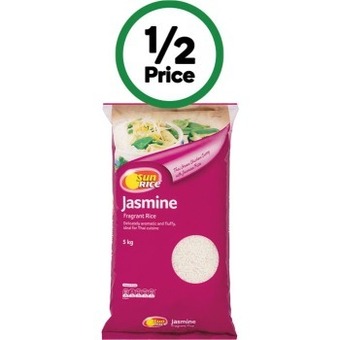 Woolworths Sunrice jasmine fragrant rice 5 kg offer