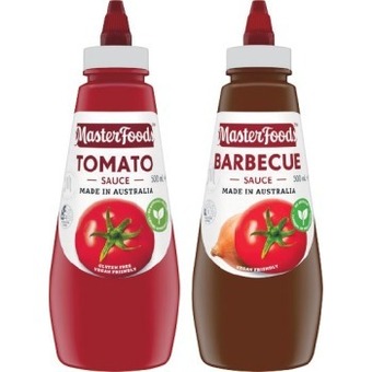 Woolworths Masterfoods tomato or barbecue sauce 475-500ml offer