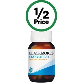 Blackmores probiotics+ immune defence gut health vitamin capsules pk 30*