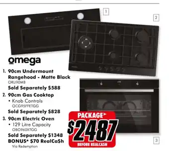 The Good Guys Omega - Cooking Appliance Package offer