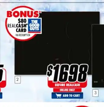 The Good Guys SMEG - 70cm Induction Cooktop - SAI714B offer