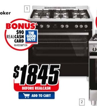 The Good Guys Omega - 90cm Dual Fuel Upright Cooker - OF910FX offer