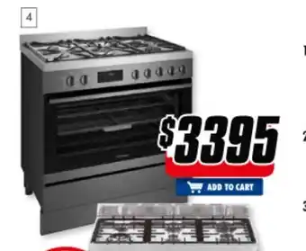 The Good Guys Westinghouse - 90cm Dual Fuel Pyrolytic Upright Cooker - WFEP917DSD offer