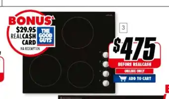 The Good Guys Artusi - 60cm Electric Ceramic Cooktop - CACC604 offer