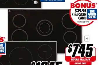 The Good Guys Artusi - 90cm Ceramic Cooktop - CACC95 offer