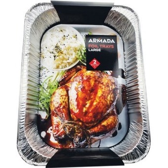 Woolworths Armada foil trays large pk 2 offer