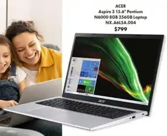 Acer Aspire 3 15.6" Pentium N6000 8GB 256GB Laptop NX.A6LSA.004