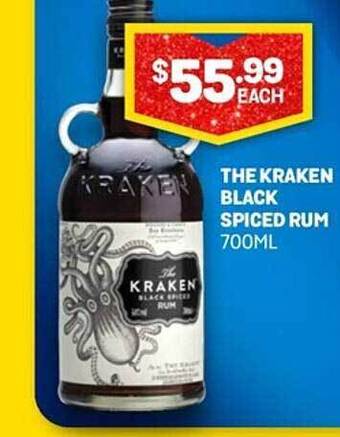 The kraken black spiced rum