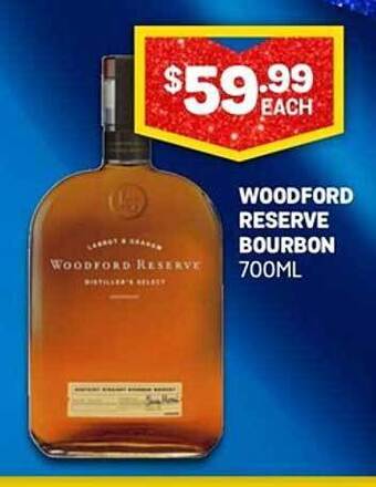 Bottlemart Woodford reserve bourbon offer