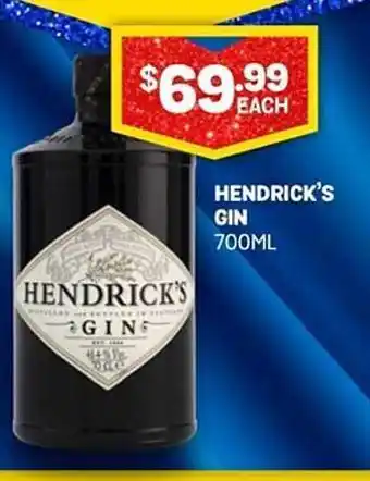 Bottlemart Hendrick's gin offer