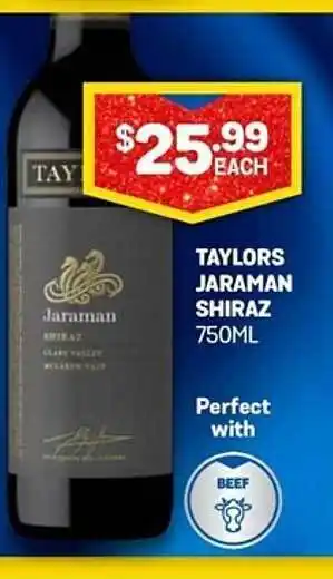 Bottlemart Taylors jaraman shiraz offer