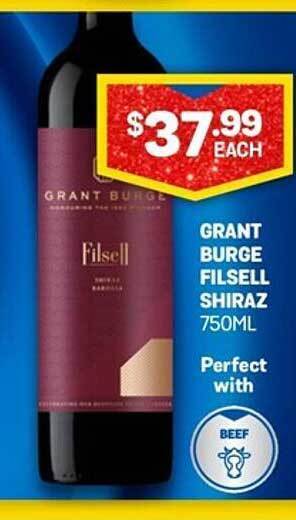 Bottlemart Grant burge filsell shiraz offer