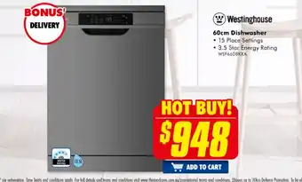 Westinghouse - 60cm Dishwasher - WSF6608KXA