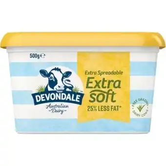 Woolworths Devondale spread 500g – from the fridge offer