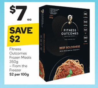 Woolworths Fitness Outcomes Frozen Meals 350g offer