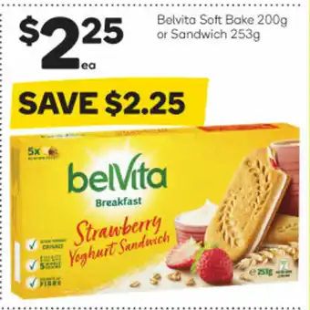 Woolworths Belvita Soft Bake 200g or Sandwich 253g offer