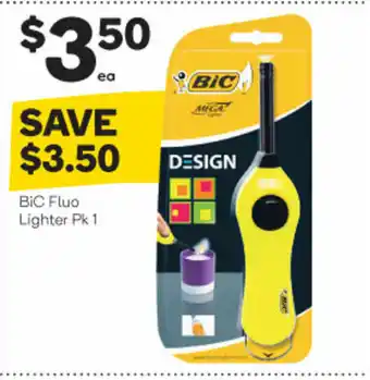 Woolworths BiC Fluo Lighter Pk 1 offer