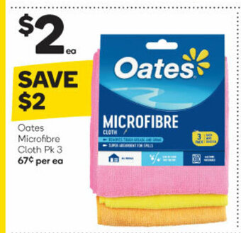 Woolworths Oates Microfibre Cloth Pk 3 offer