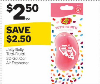 Woolworths Jelly Belly Tutti-Fruitti 3D Gel Car Air Freshener offer