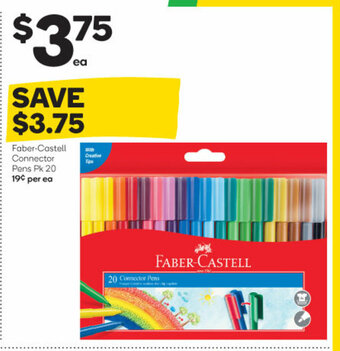 Woolworths Faber-Castell Connector Pens Pk 20 offer