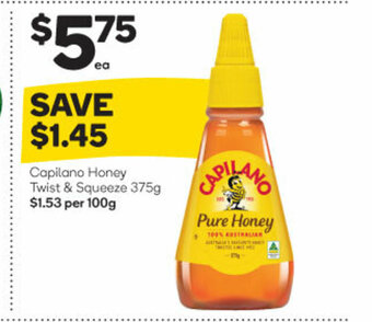 Woolworths Capilano Honey Twist & Squeeze 375g offer