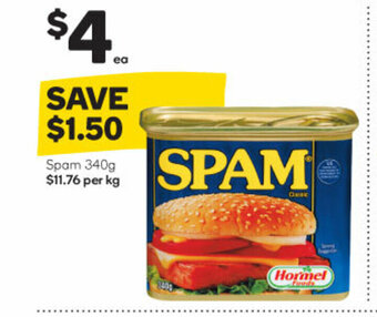 Woolworths Spam 340g offer
