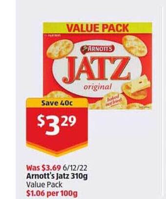 ALDI Arnott's jatz offer