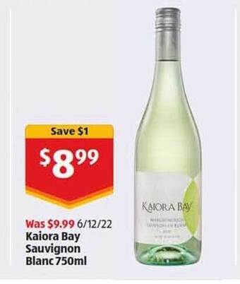 ALDI Kaiora bay sauvignon blanc offer