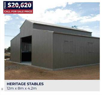 Wide Span Sheds Heritage stables offer