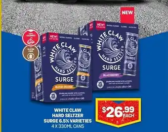 Bottlemart White claw hard seltzer surge 6.5% varieties offer