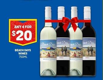 Bottlemart Beach days wines offer
