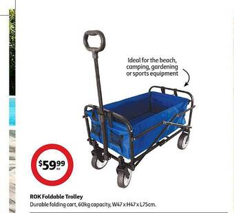 Coles Rok foldable trolley offer