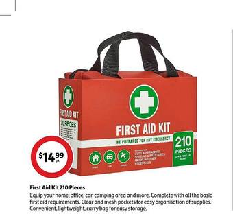 Coles First aid kit 210 pieces offer