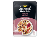 Coles Sunsol Pro-Biotic Cranberry, Fig & Almond Natural Muesli 400g offer