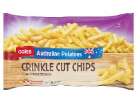 Coles Coles Crinkle Cut Potato Chips 1kg offer