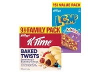 Foodworks Kellogg’s K-Time Baked Twists or LCM’s Value Pack 330-345g offer