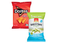 Coles Doritos Corn Chips 150g-170g, Smith’s Chips 6 Pack 114g or Calbee Harvest Snaps 5 Pack 80g offer