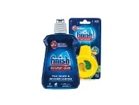 Finish Rinse Aid 250ml or Dishwasher Freshener Lemon and Lime 15g