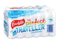 Coles Frantelle Natural Still Water 24x600ml offer