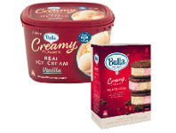 Coles Bulla Creamy Classics 2 Litre or Cookie Sandwich 4 Pack offer