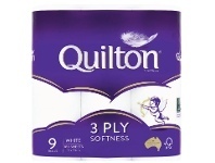 Foodworks Quilton Toilet Tissue 3ply 9 Pack offer