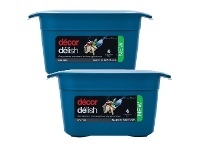 Foodworks Décor Delish Container Round Blue 2.2L or Oblong Large 1.9L offer