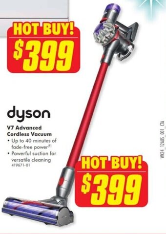 The Good Guys dyson V7 Advanced Cordless Vacuum offer