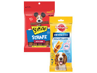 Coles Schmackos Dog Treats 200g or Pedigree Dentastix 7 Pack offer