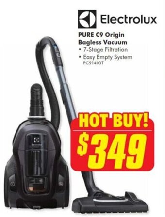 The Good Guys Electrolux Pure C9 Origin Bagless Vacuum offer