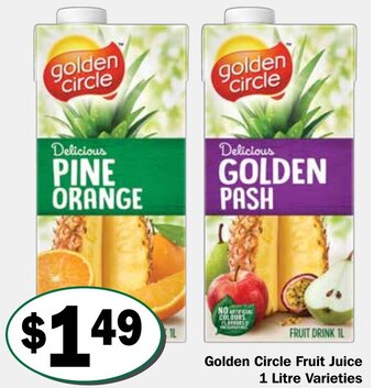Friendly Grocer Golden Circle Fruit Juice 1 Litre Varieties offer