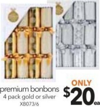 Cheap as Chips Premium Bonbons 4 pack Gold or Silver offer